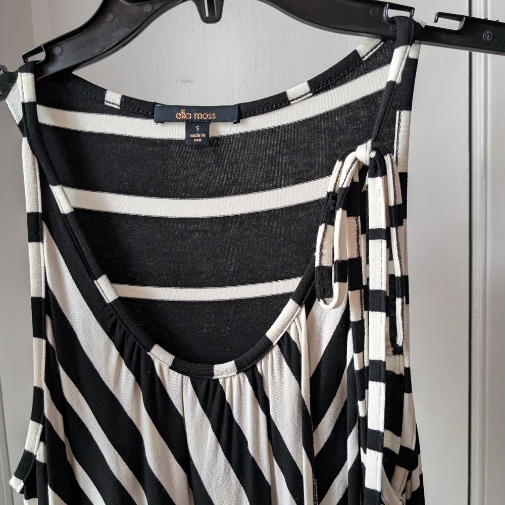 Ella Moss Black and White Maxi Sundress